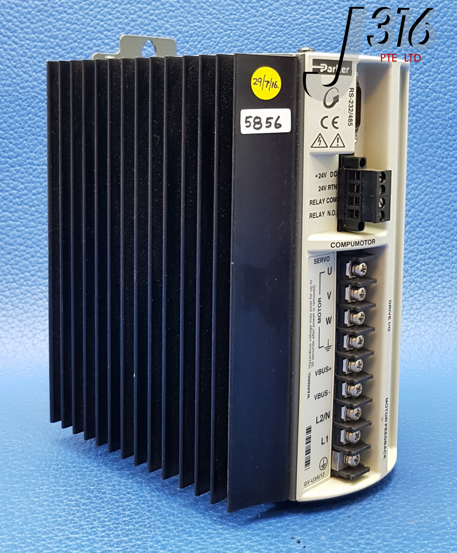 5856 PARKER GEMINI SERVO DRIVE RS-232/485 CP*GV6-U6E-007 | eBay